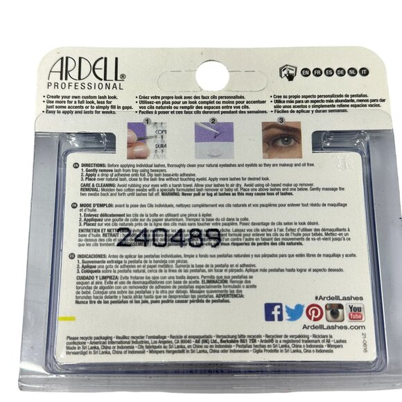 Ardell Duralash False Eyelash Lot Double Up Individual Black Long Short Medium - Picture 7 of 10